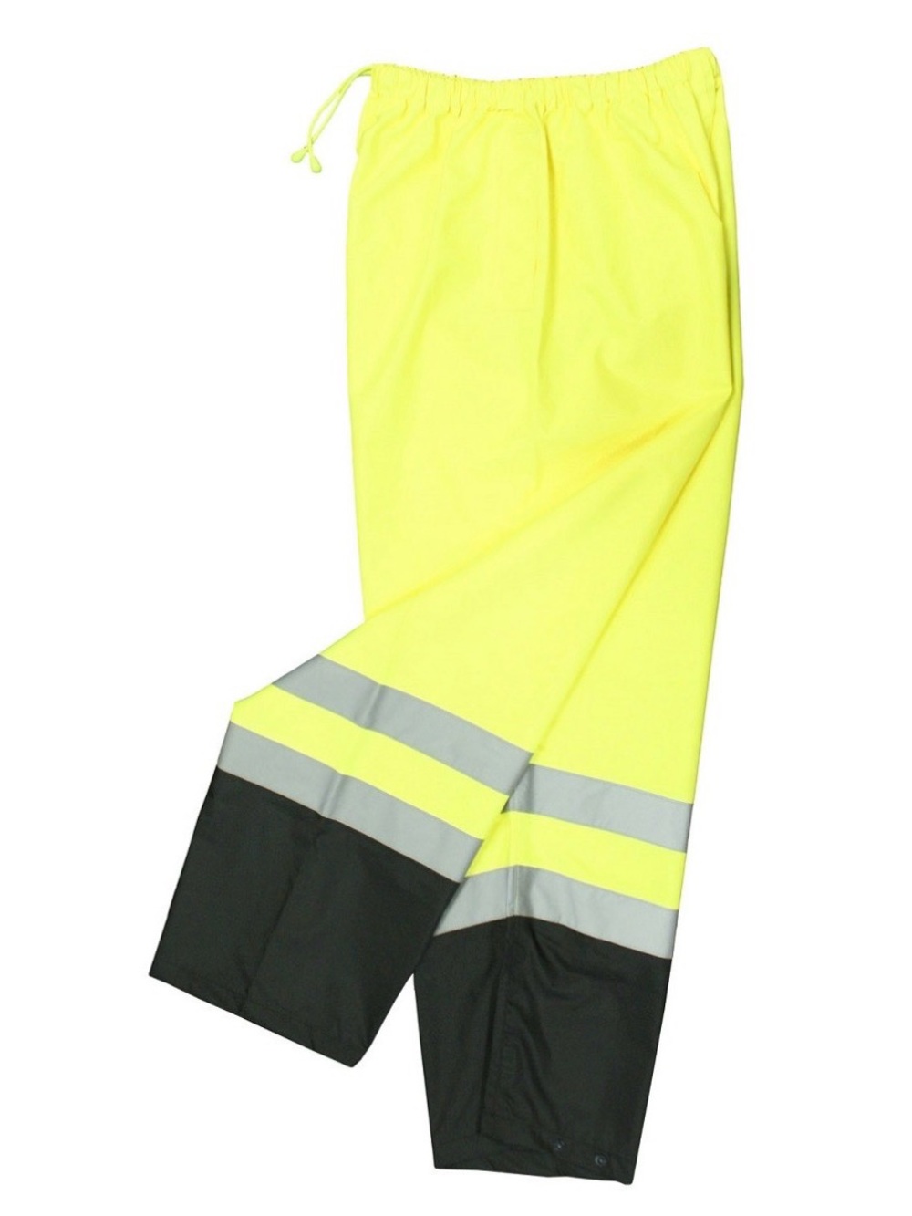 Hi-Vis Yellow Work Pants with Reflective Stripes